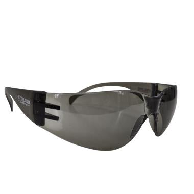 SteelPro Védőszemüveg, szürke lencse, fix szárral, SP1101
